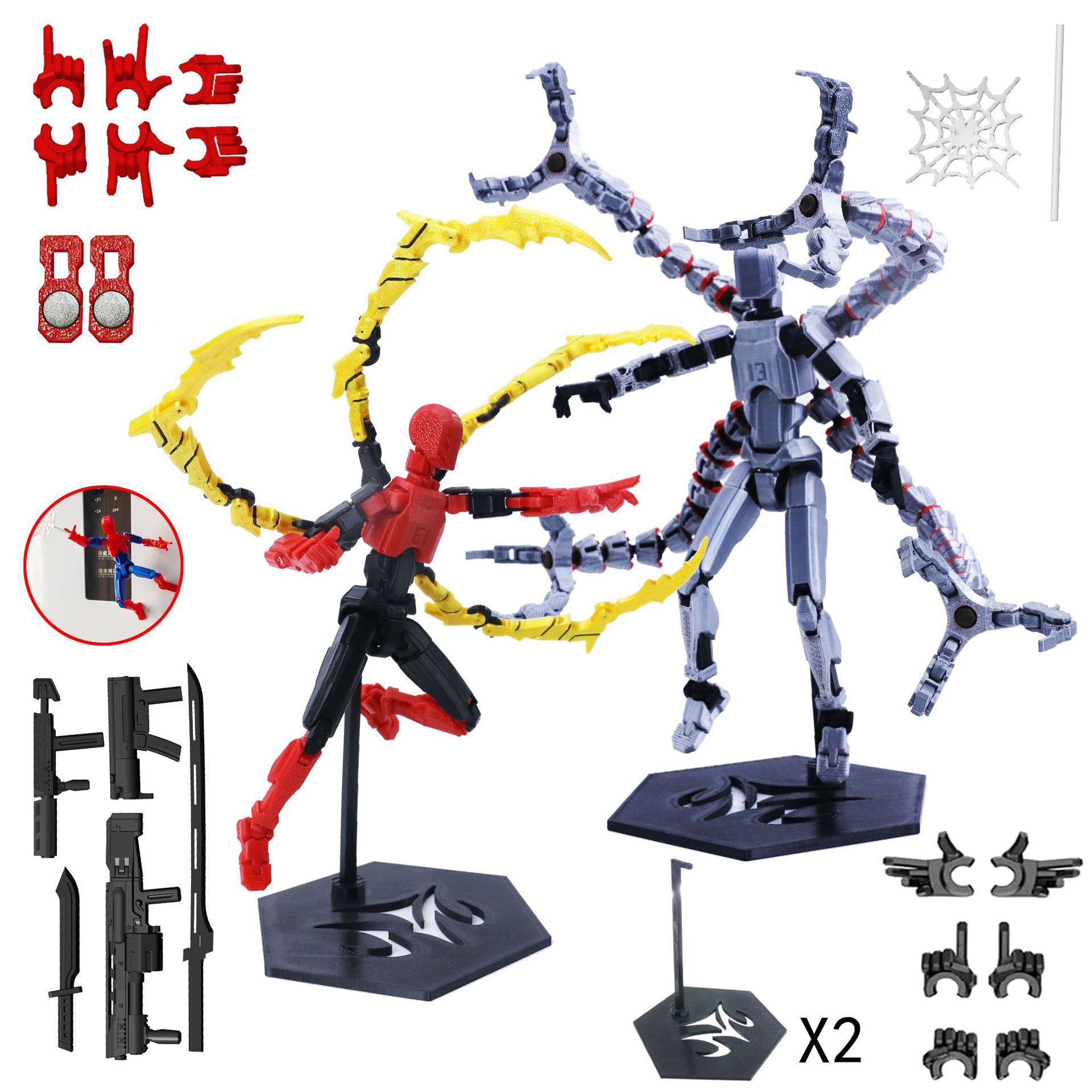3D Printing Robot - Model robota drukowany w 3D, ruchome