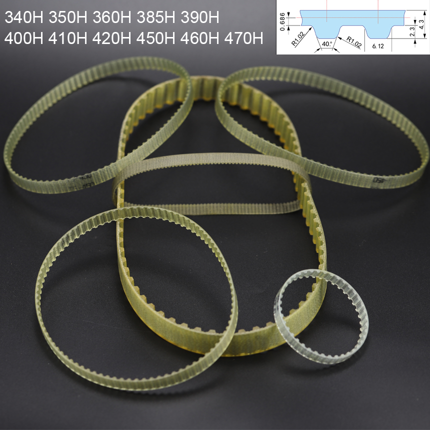 Timing Belt - Pasek synchroniczny trapezowy z zębami, stalowy,