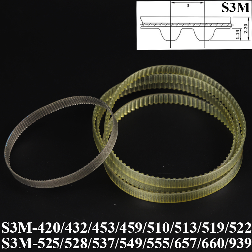 Timing Belt - S3M-420/432/453/459/510/513/519/522/525/528/537/549/555/657/660/939 Pasek rozrządu synchroniczny zębaty z