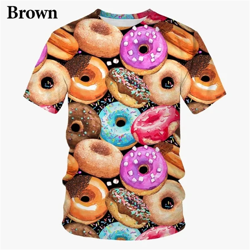 3D Printing In Food - Funny Food Donuts Graphic T Shirt