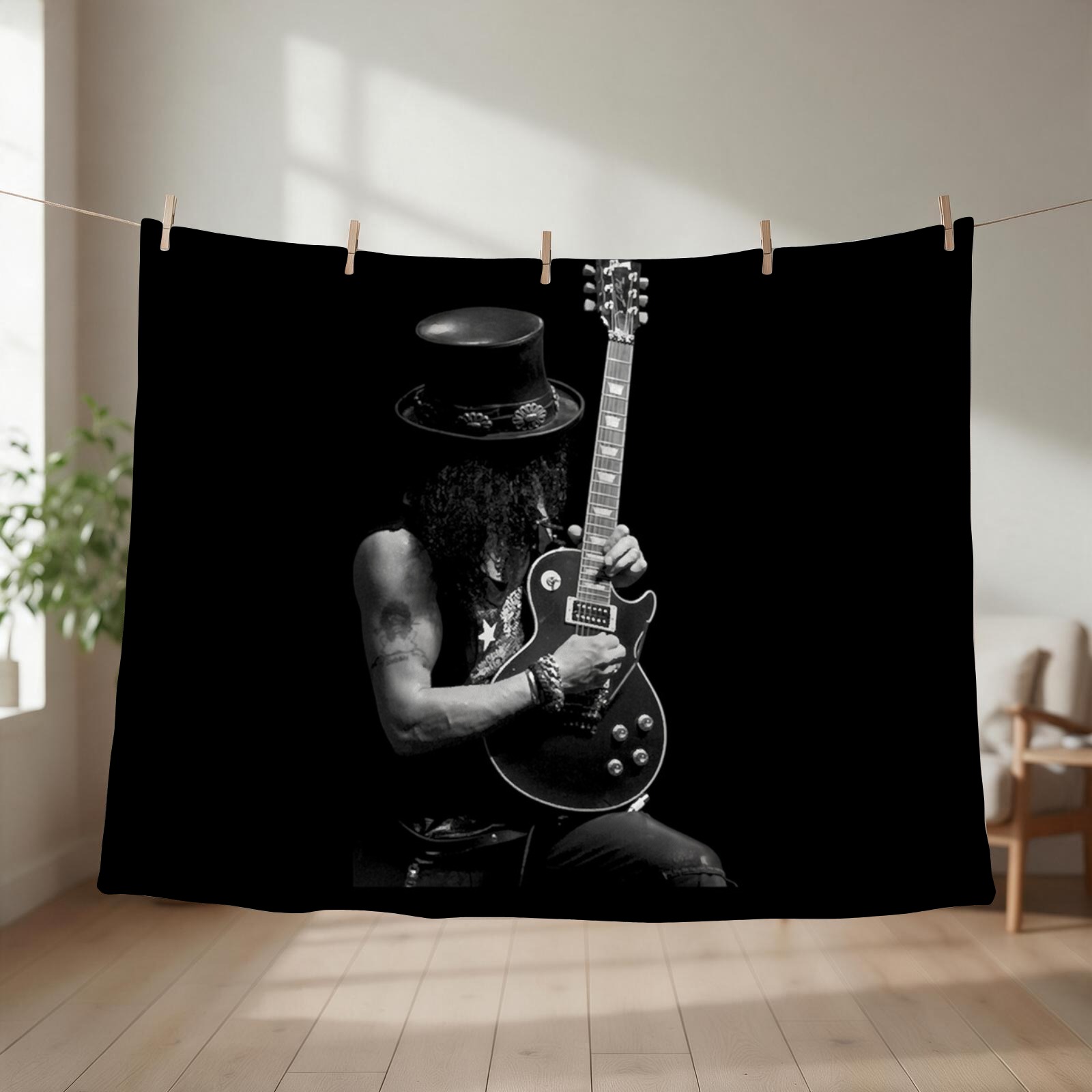 3D Printing Guitar - Koc vintage z motywem gitar scenicznych,