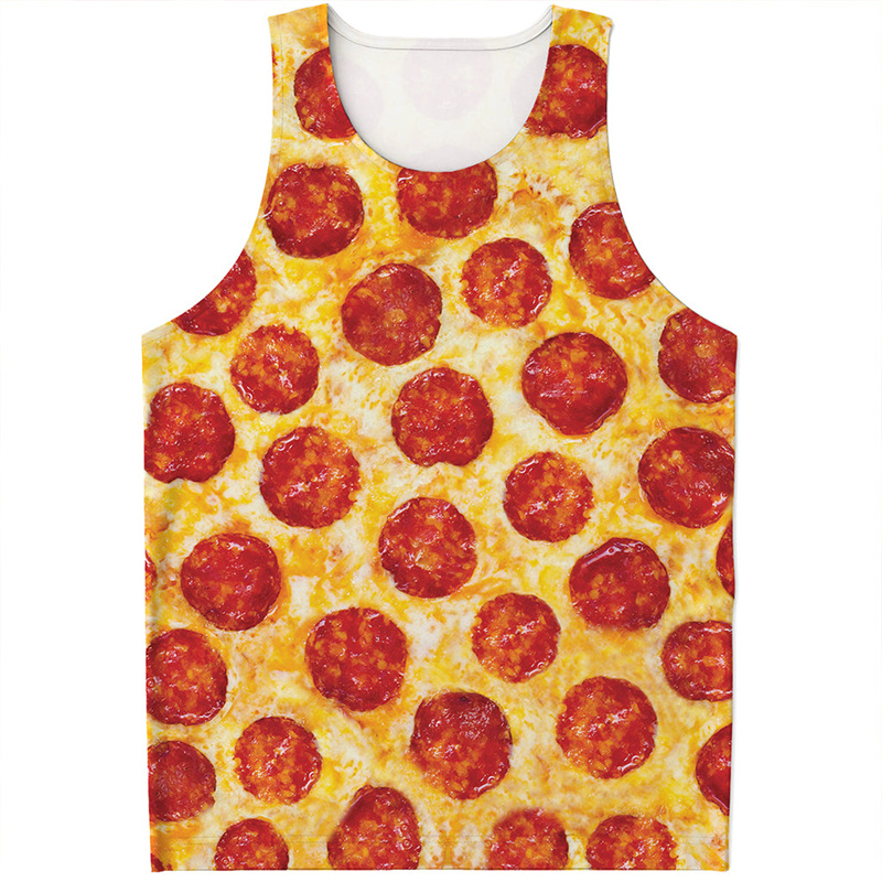 Cute Pepperoni Pizza Tank Top  – 3D Printing In Food recenzja i cena