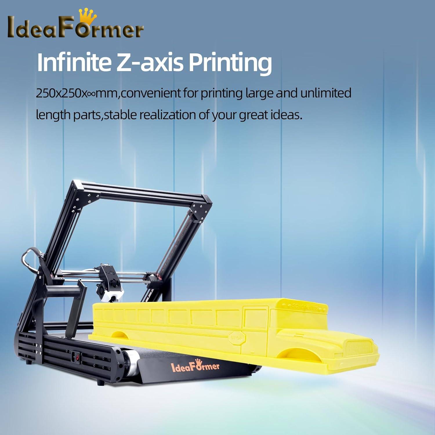 Drukarka 3D IdeaFormer IR3 V2  – 3D Printing Z Axis recenzja i cena