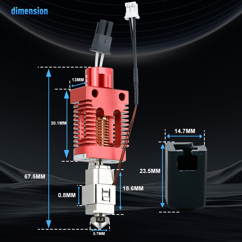 Zestaw Hotend do Creality Ende – Ender 3 Upgrade Kit recenzja i cena