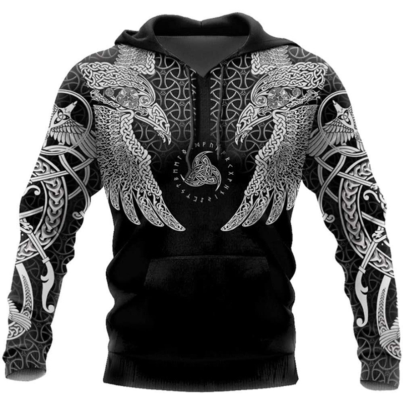 Nowa męska bluza z kapturem na – 3D Printing Eagle recenzja i cena